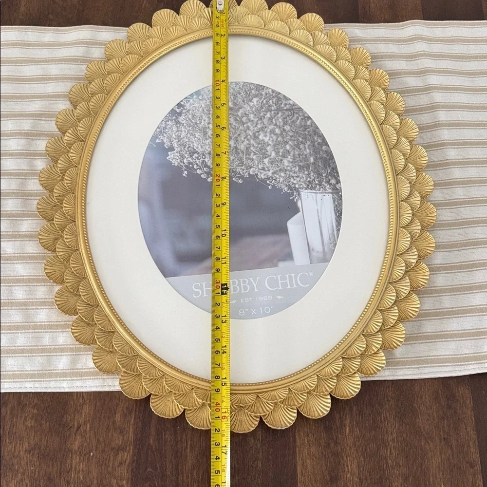 Shabby Chic Decorative Gold Oval Frame